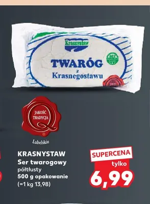 Ser twarogowy półtłusty Krasnystaw promocja w Kaufland