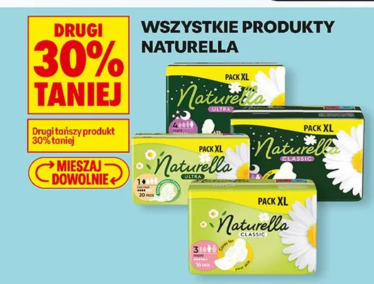 Wszystkie produkty Naturella DRUGI -30% promocja w Biedronka