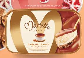 Lody familijne Marletto Delice Caramel Sauce promocja w Biedronka