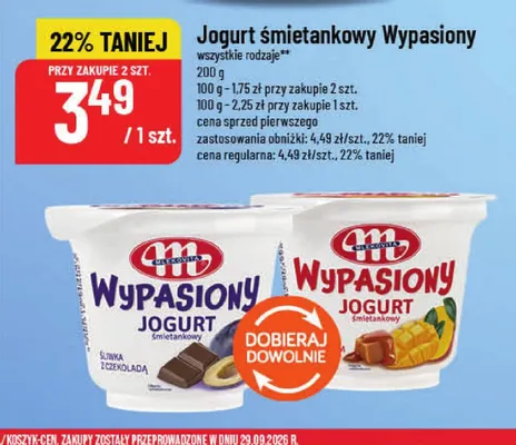 Jogurt śmietankowy Wypasiony Mlekovita promocja w POLOmarket