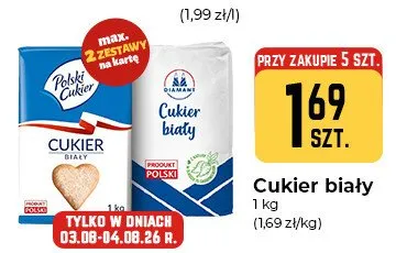 Cukier biały Diamant promocja w Społem Częstochowa