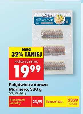 Polędwice z dorsza Marinero promocja w Biedronka
