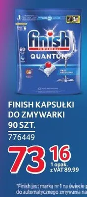 Kapsułki do zmywarki Finish 90 szt. promocja w Selgros