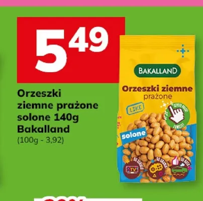 Orzeszki ziemne prażone solone 140g promocja w Hitpol