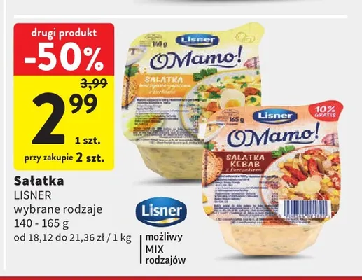 Sałatka Lisner promocja w Intermarche