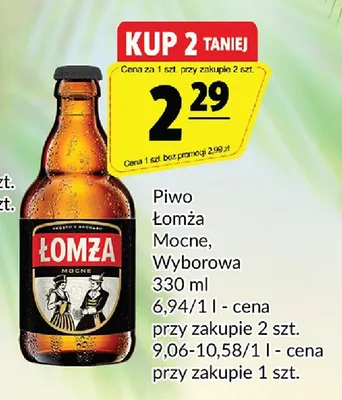 Piwo Łomża Mocne promocja w Prim Market