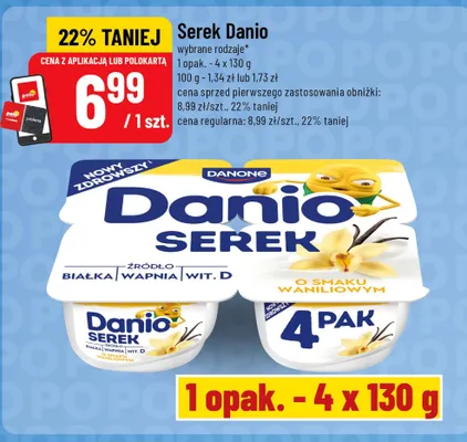 Serek Danio Danone o smaku waniliowym promocja w POLOmarket
