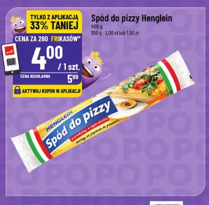 Spód do pizzy Henglein promocja w POLOmarket