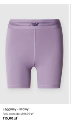 Legginsy New Balance liliowe promocja w Lounge by Zalando