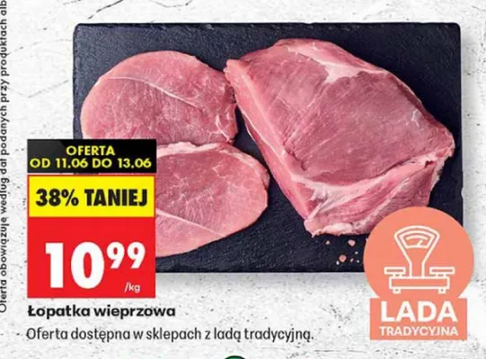 Łopatka wieprzowa lada tradycyjna promocja w Biedronka