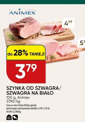 Szynka od szwagra Animex promocja w Chata Polska