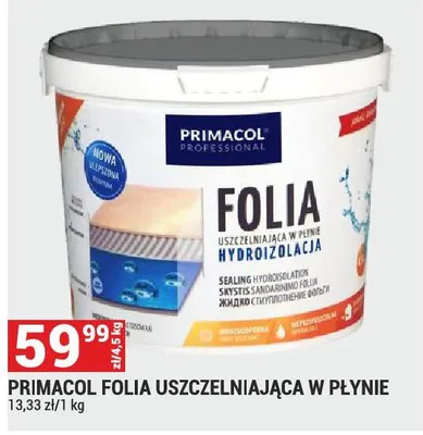 Folia PRIMACOL FOLIA USZCZELNIAJĄCA W PŁYNIE promocja w Merkury Market