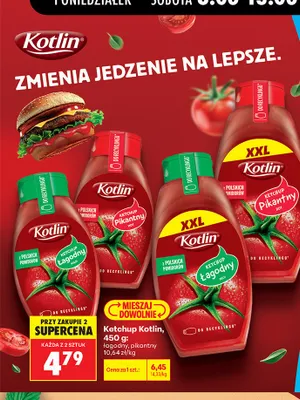 Ketchup Kotlin łagodny promocja w Biedronka