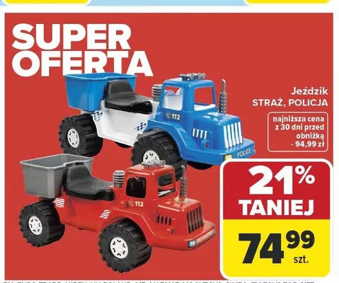 Jeździk Straż promocja w Carrefour