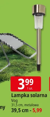 Lampka solarna Vog promocja w Leclerc