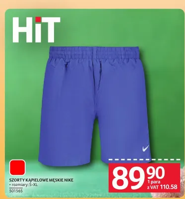Szorty kąpielowe męskie Nike promocja w Selgros