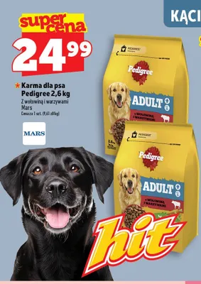 Karma dla psa Pedigree z wołowiną i warzywami promocja w TOPAZ