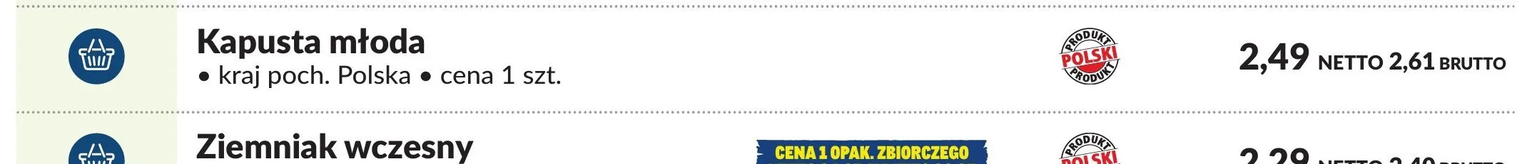 Kapusta młoda polska promocja w Makro