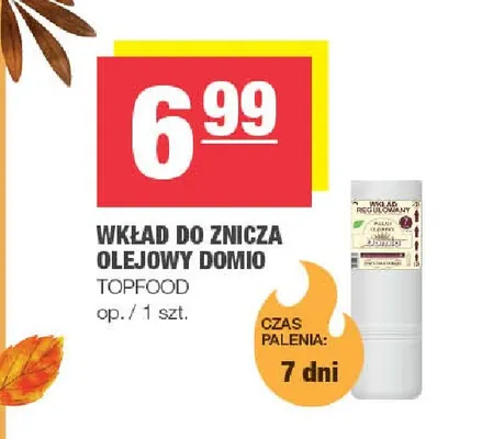 Wkład do znicza olejowy Domio promocja w SPAR