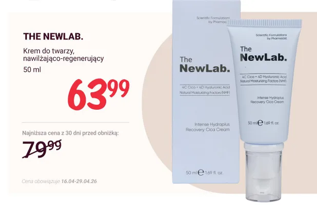 Krem do twarzy, nawilżająco-regenerujący promocja w Rossmann