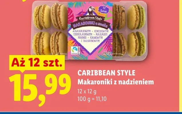 Makaroniki z nadzieniem Caribbean Style promocja w Lidl