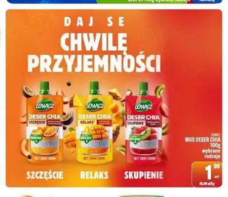 Mus deser Chia Łowicz Szczęście promocja w Tomi Markt