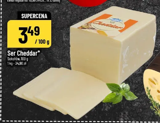 Ser Cheddar Sokołów promocja w POLOmarket
