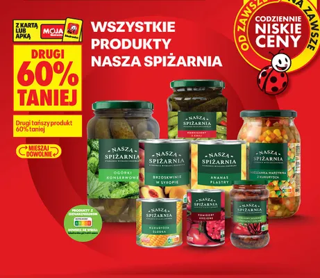 Wszystkie rodzaje produktów promocja w Biedronka