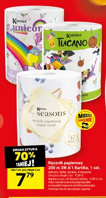 Ręcznik papierowy Unicorn Kartika promocja w Twój Market