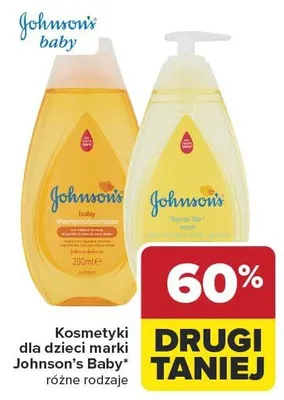 Kosmetyki dla dzieci Johnson's Baby promocja w Carrefour
