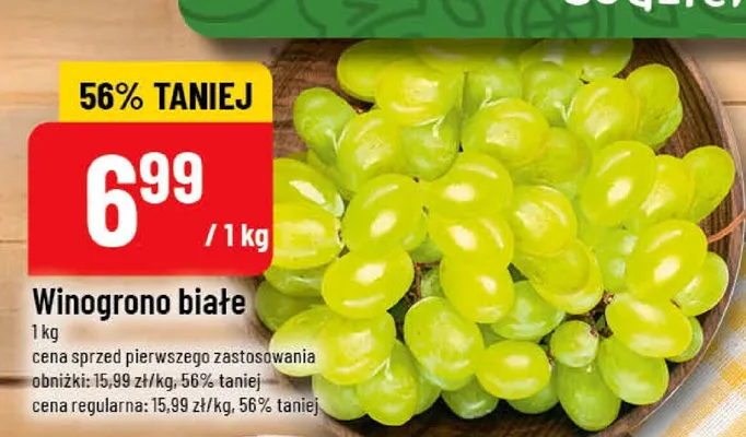 Winogrono białe promocja w POLOmarket