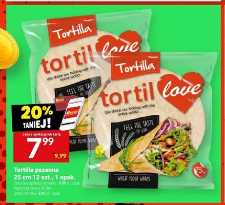 Tortilla pszenna 25cm promocja w Twój Market