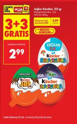 Jajko czekoladowe Joy promocja w Biedronka