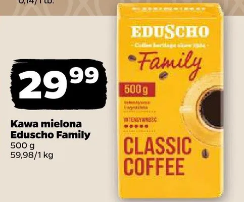 Kawa mielona Classic Coffee Family promocja w Netto