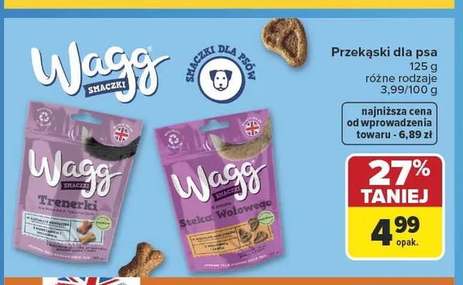 Przekąski dla psa Wagg promocja w Carrefour