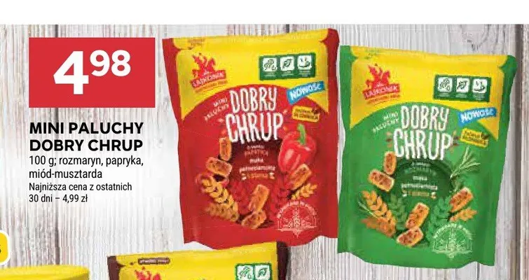 Mini paluchy Dobry Chrup papryka promocja w Stokrotka