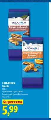 Ciastka cynamonowe z goździkami Eridanous promocja w Lidl