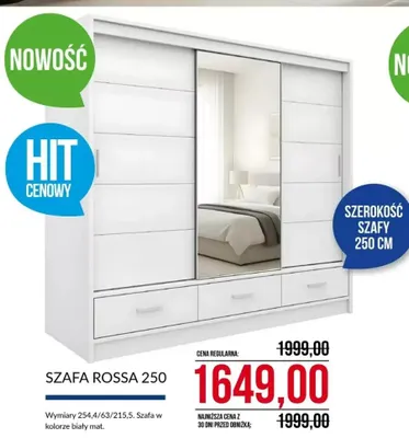 Szafa Rossa 250 Abra Meble promocja w Abra Meble