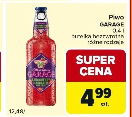 Piwo butelka bezwrotna różne rodzaje promocja w Carrefour Express