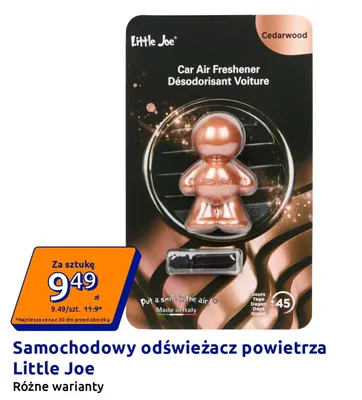 Samochodowy odświeżacz powietrza Little Joe Cedarwood promocja w Action