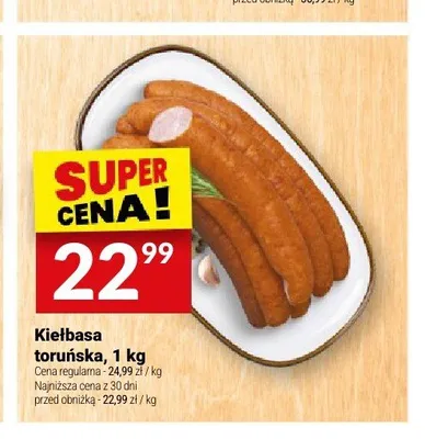 Kiełbasa toruńska Białecki promocja w Twój Market