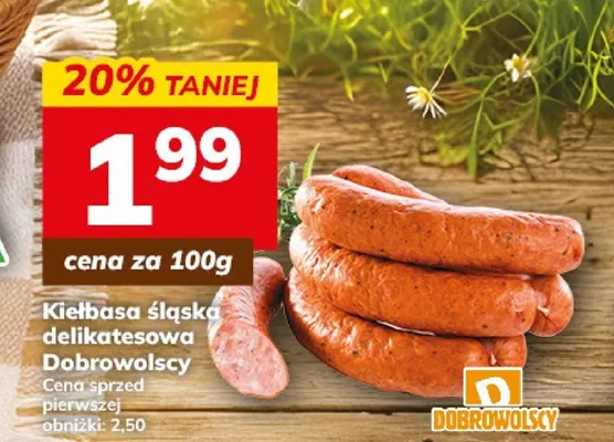 Kiełbasa śląska delikatesowa Dobrowolscy promocja w Hitpol
