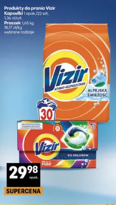 Kapsułki do prania Vizir promocja w Delikatesy Centrum