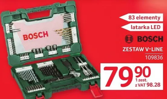Zestaw V-LINE 83 elementy BOSCH promocja w Selgros