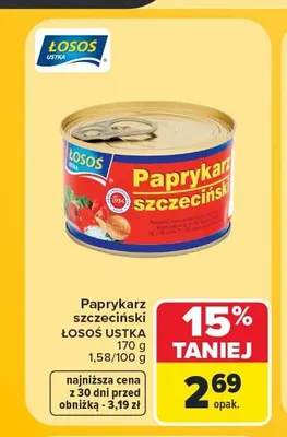 Paprykarz szczeciński Łosoś Ustka promocja w Carrefour