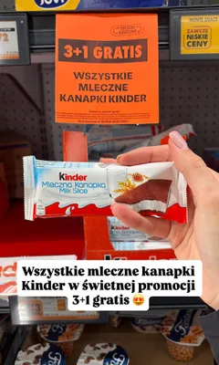 Mleczna Kanapka Kinder promocja w Biedronka