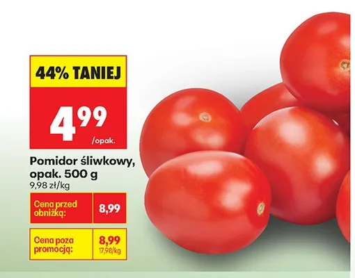 Pomidor śliwkowy promocja w Biedronka