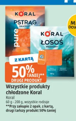 Pstrąg sałatkowy pure Koral promocja w Leclerc
