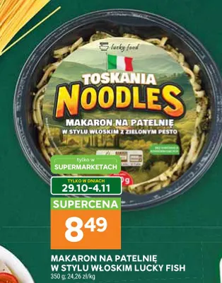 Makaron na patelnię w stylu włoskim Lucky Fish promocja w Stokrotka
