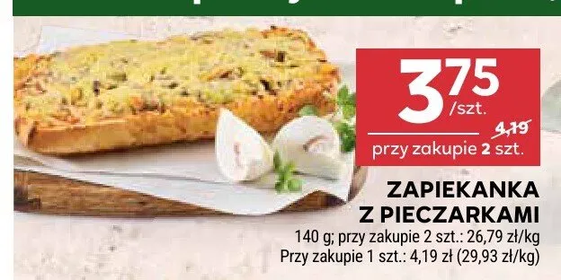 Zapiekanka z pieczarkami promocja w Stokrotka